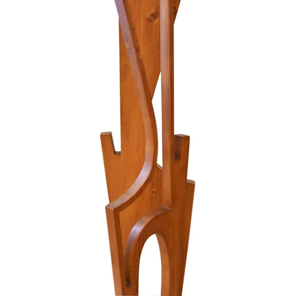 Italian Wooden Figure Sculpture by Luigi Cipollone, 1960s for sale at