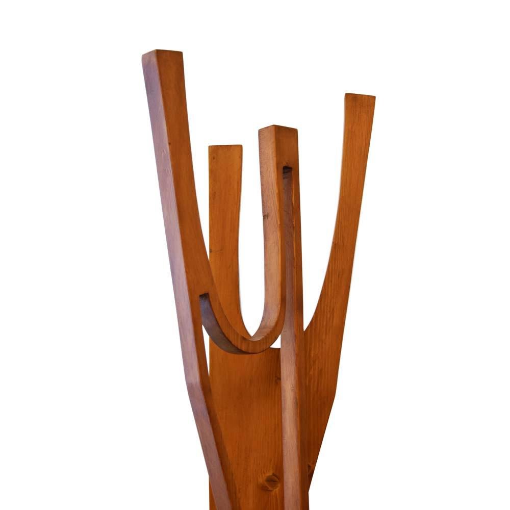 Italian Wooden Figure Sculpture by Luigi Cipollone, 1960s for sale at