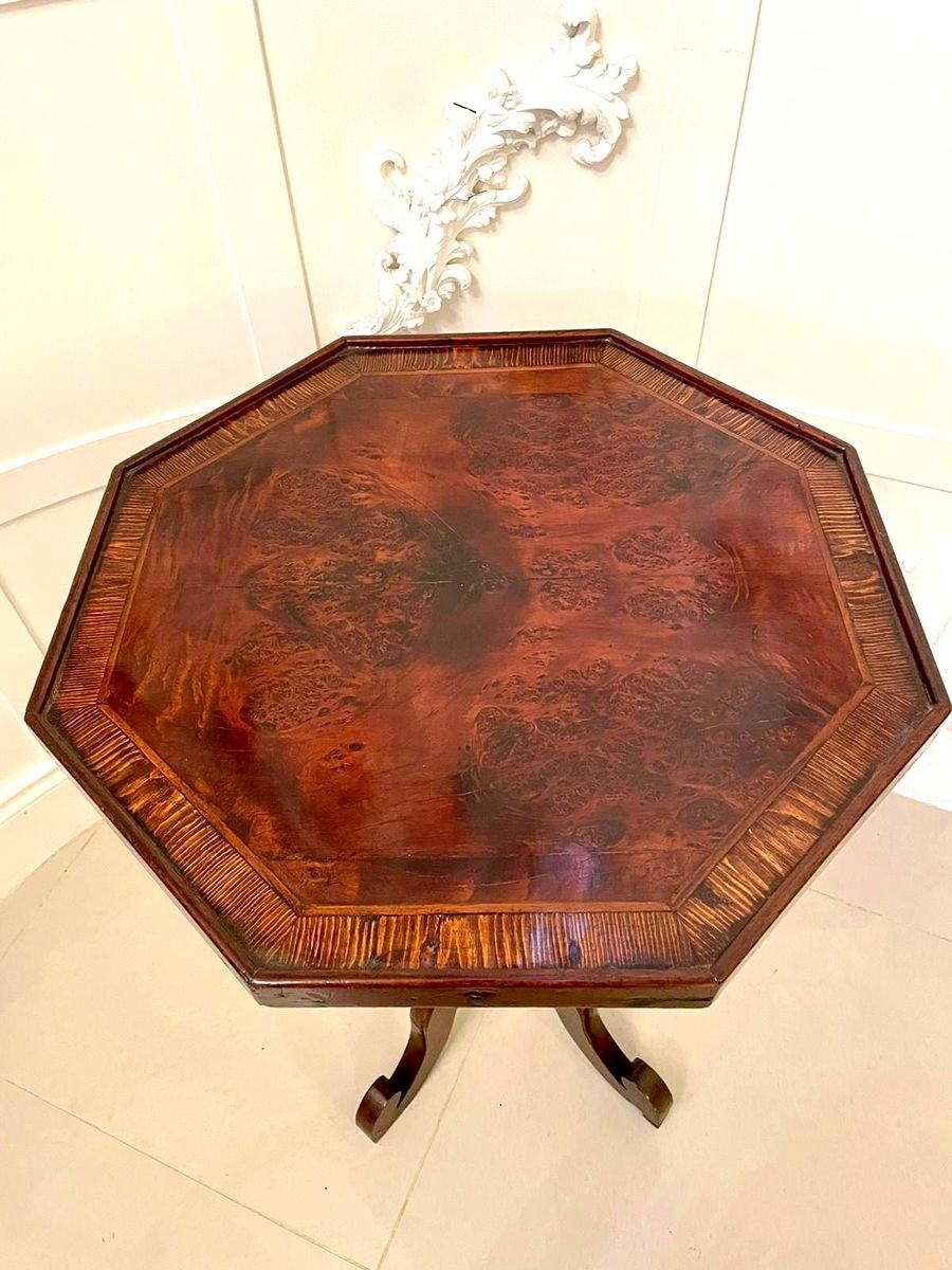 Antique New Zealand Victorian Lamp Table by W H Jewell Christchurch