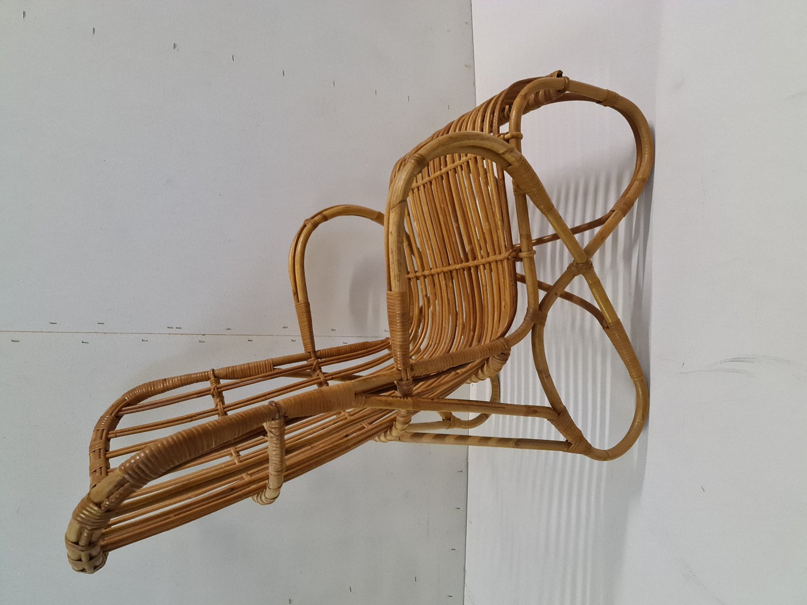 Rattan & Bambus Sessel, 1950er bei Pamono kaufen