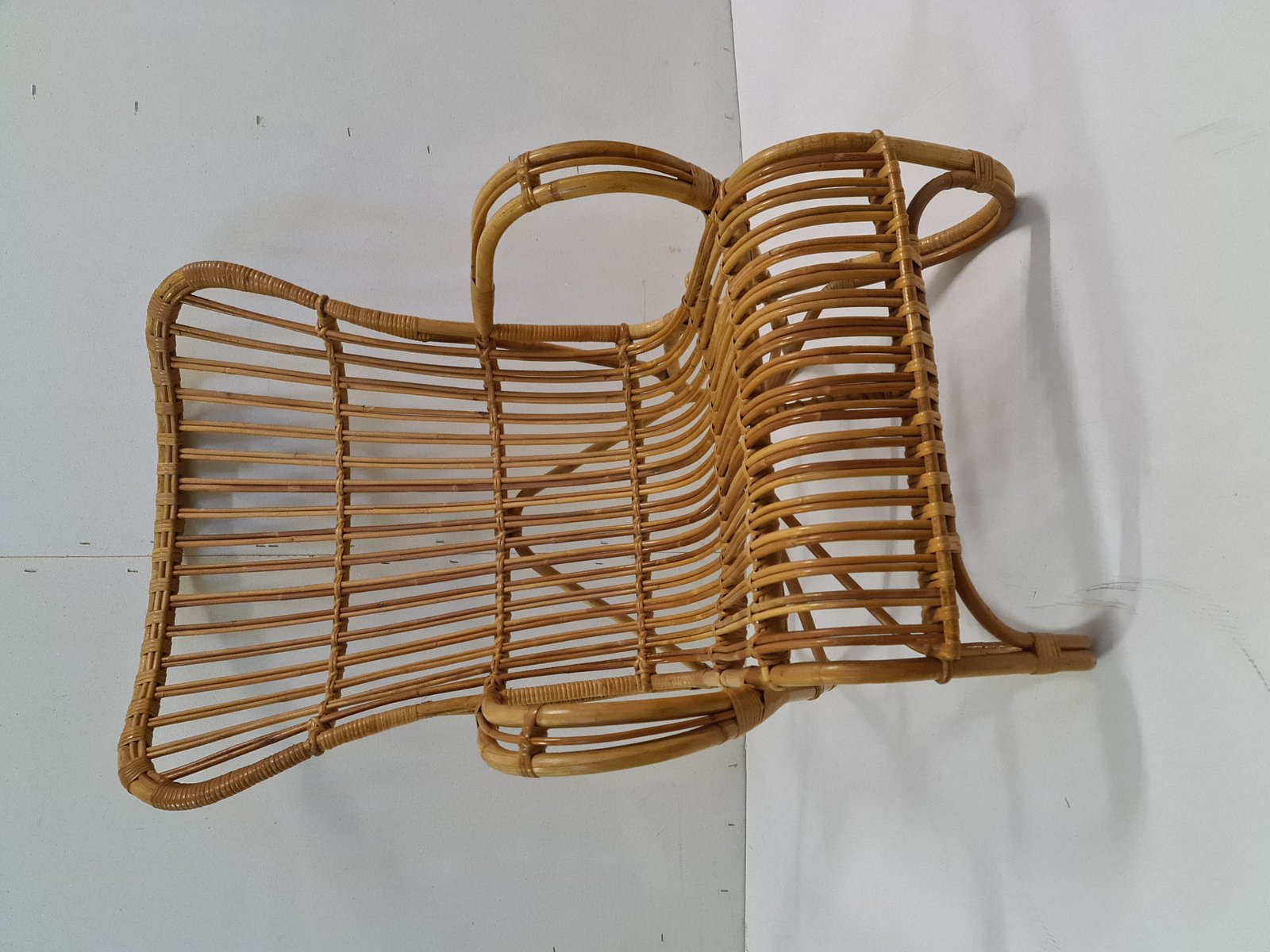 Rattan & Bambus Sessel, 1950er bei Pamono kaufen