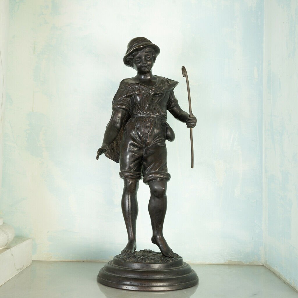 Bronze Statue of Fisherman, 1900s for sale at Pamono