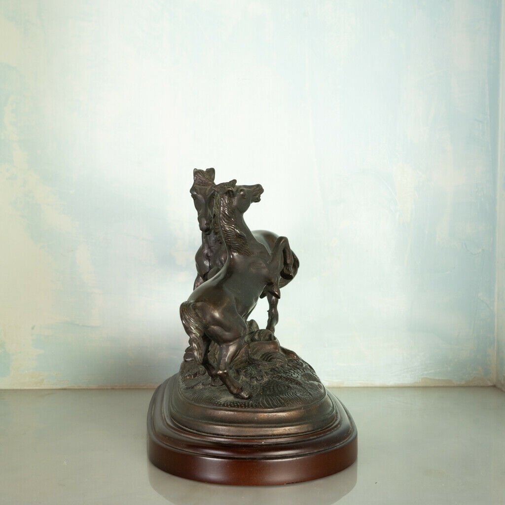Bronze Statue of Horses, Late 1800s for sale at Pamono