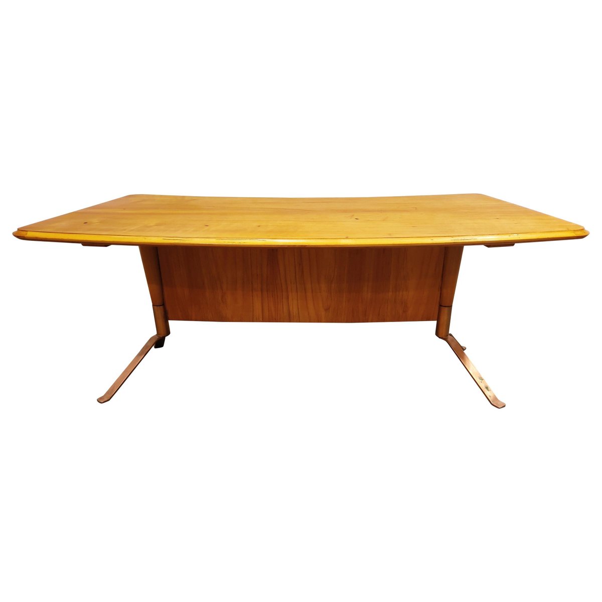 Mid-Century Curved Coffee Table, 1960s for sale at Pamono