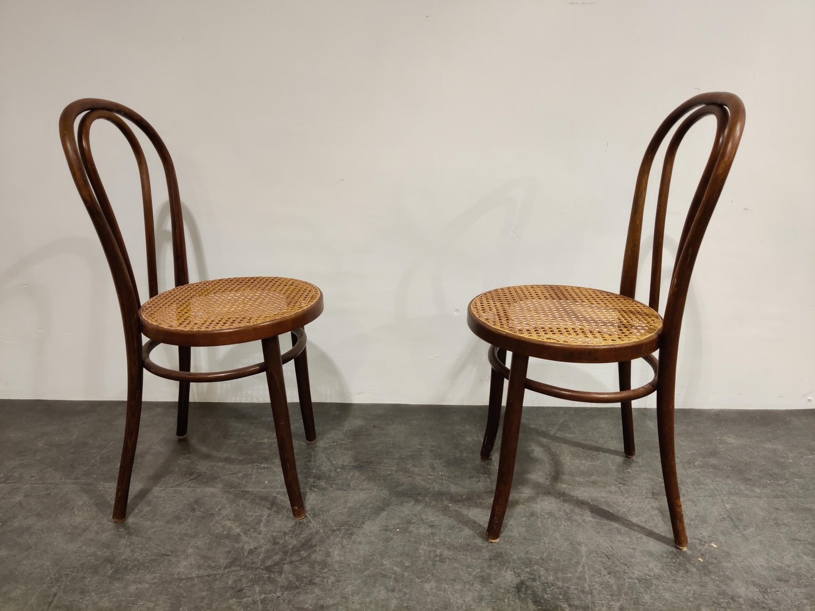 Antique Bentwood Dining Chairs, 1950s, Set of 2 for sale at Pamono