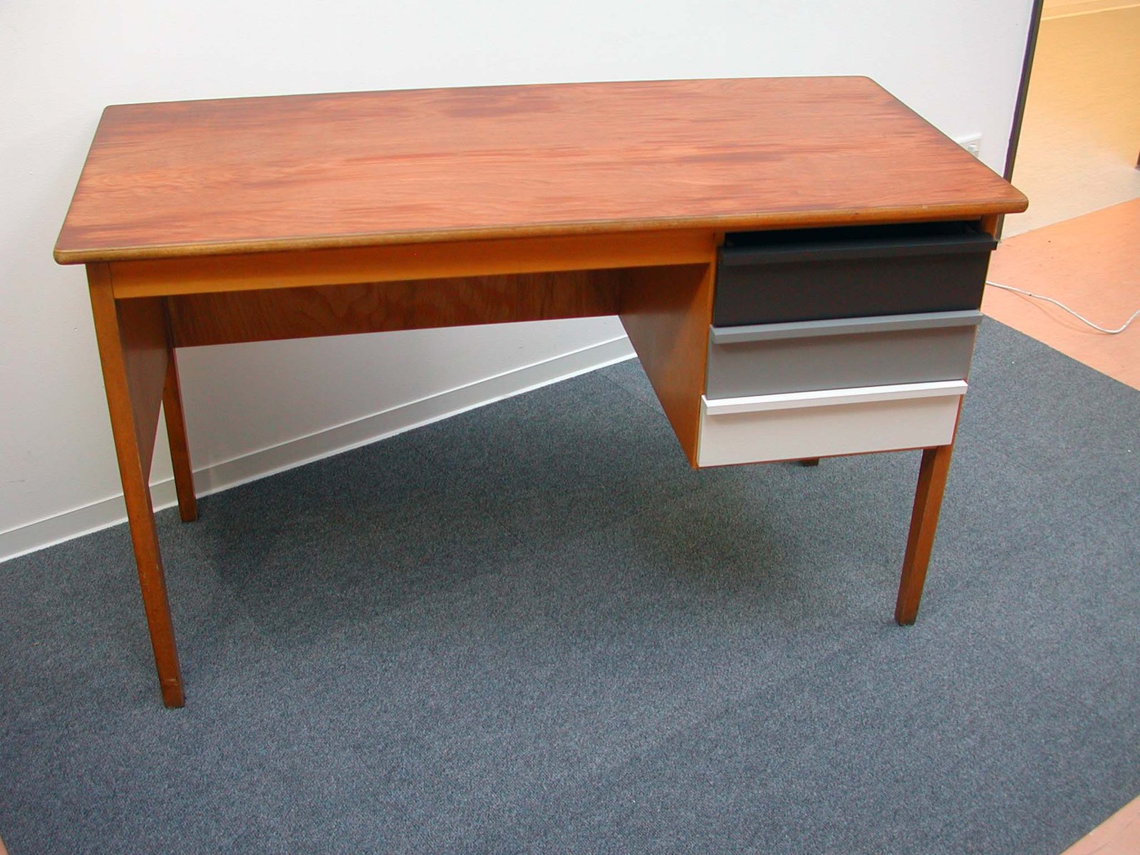 Vintage Wooden Teacher's Desk, 1960s for sale at Pamono