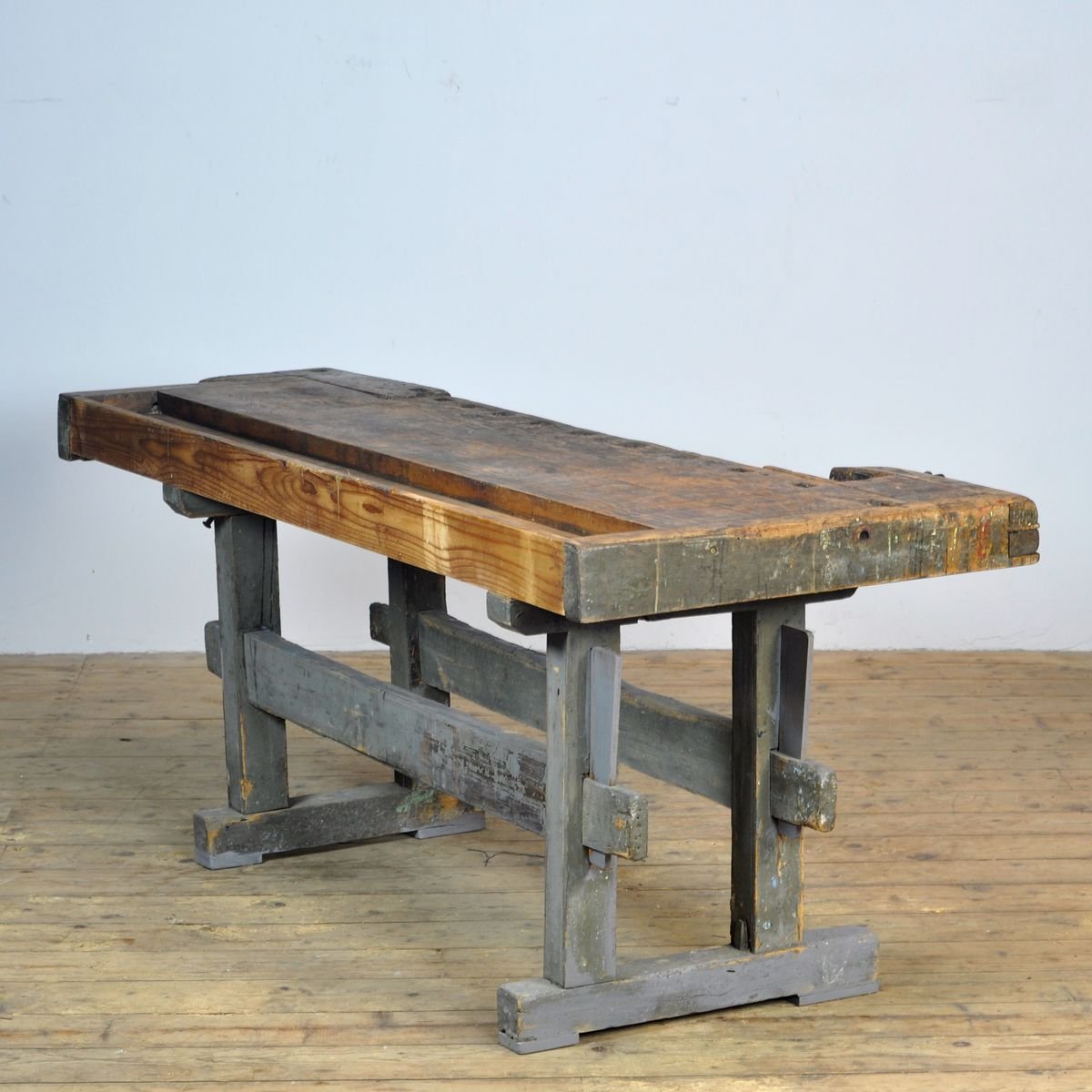 Antike Eichenholz Tischler Werkbank, 1910 bei Pamono kaufen