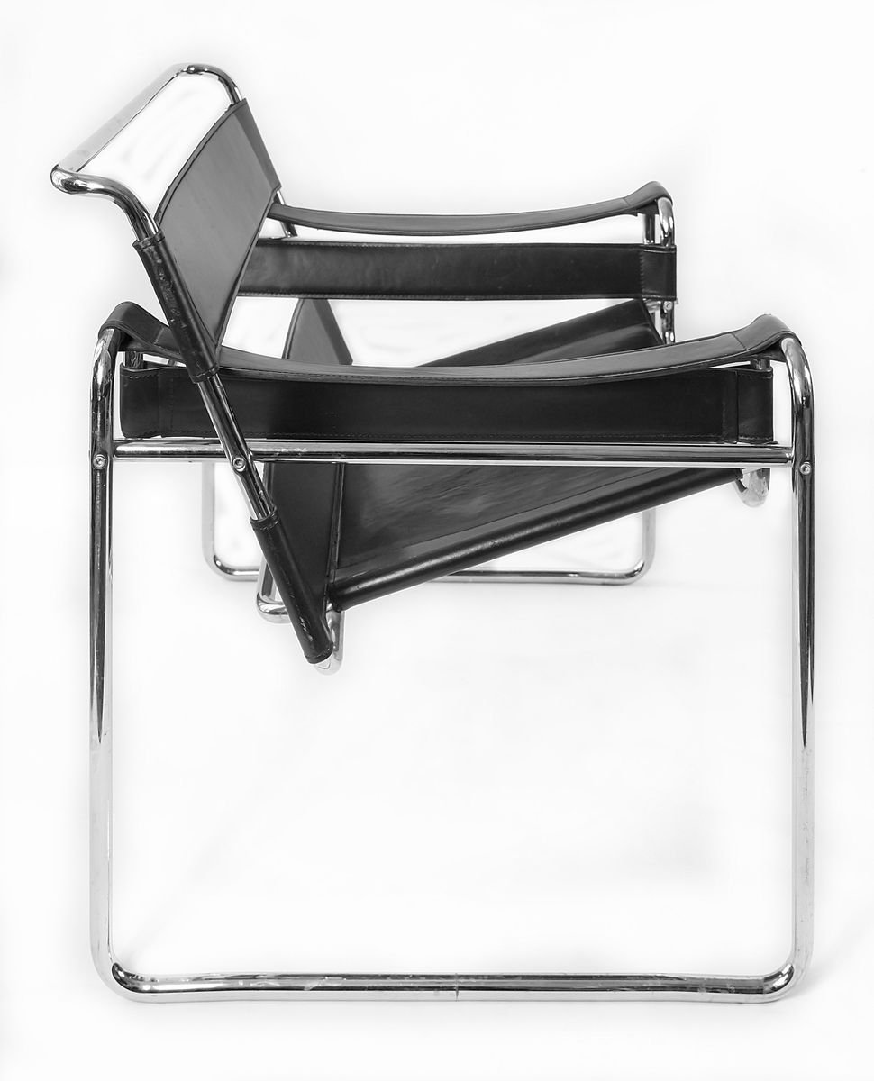 wassily style armchair by marcel breuer 1980s ZVH-853555