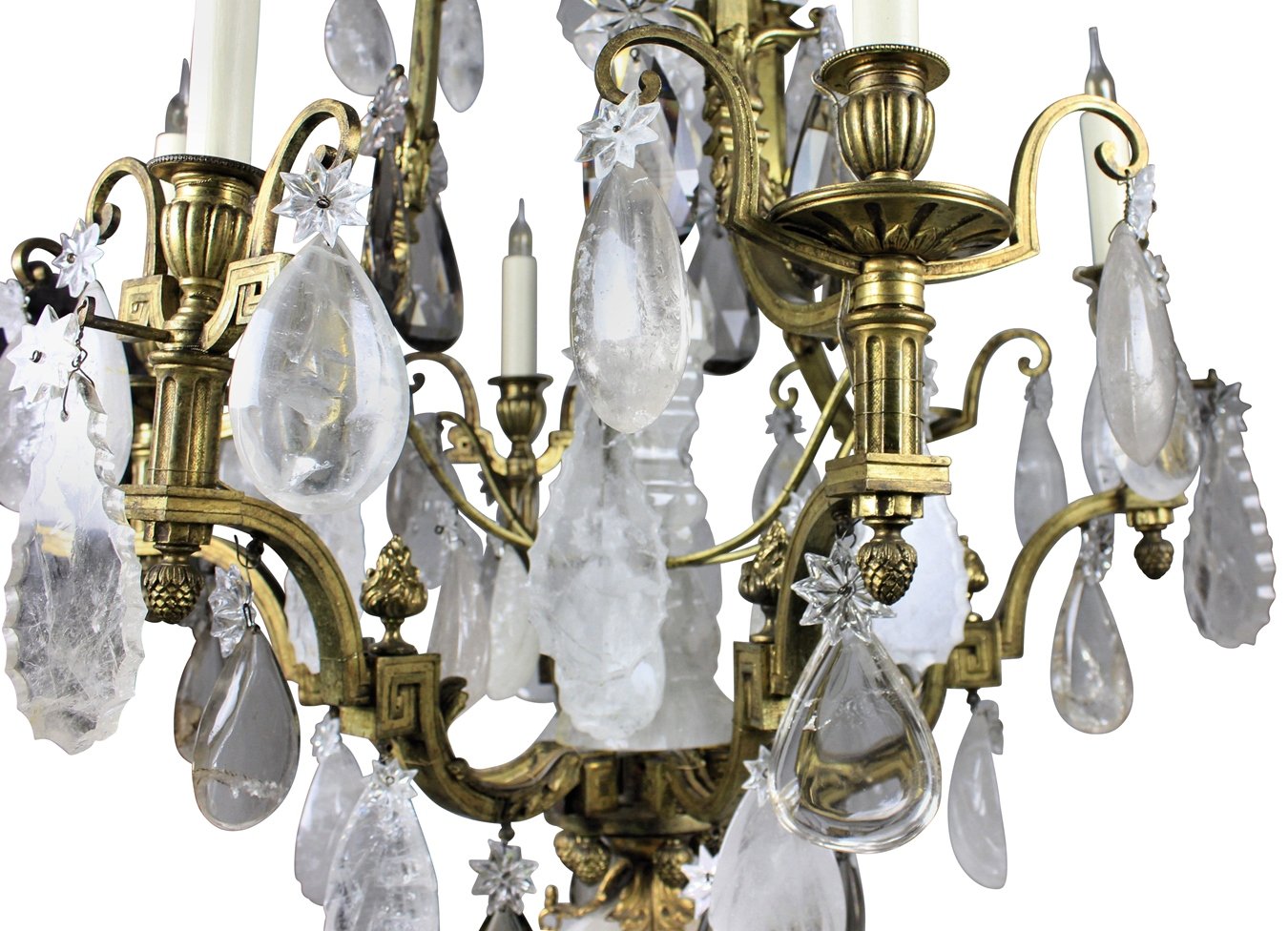 Gilt Bronze Rock Crystal Chandelier 1850s For At Pamono Gilt Bronze Rock Crystal Chandelier 1850s