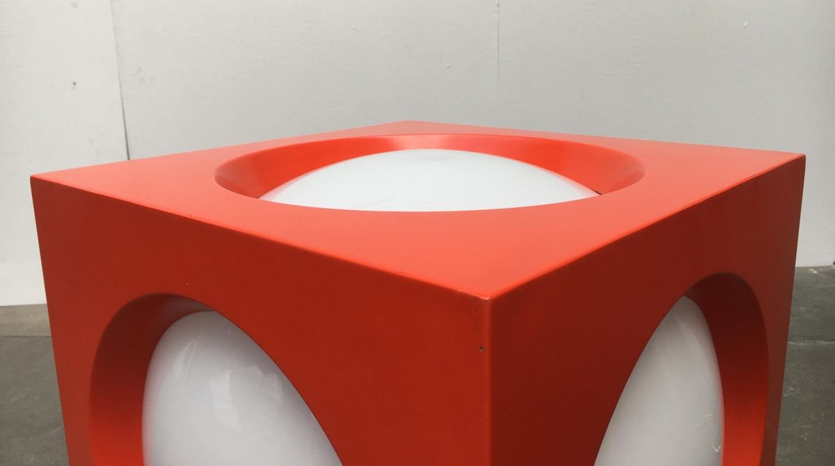 Mid-Century Swiss Space Age Cube Floor Lamp from BAG Turgi for sale at