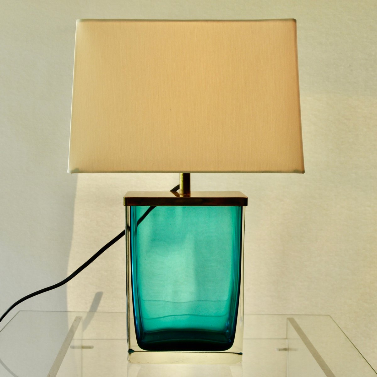 MidCentury Murano Glass Table Lamp by Paolo Venini for Venini for sale