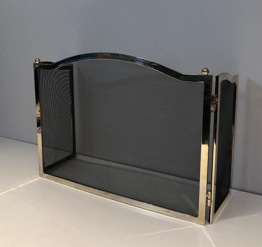 Messing Kaminschirm, Frankreich, 1970er bei Pamono kaufen