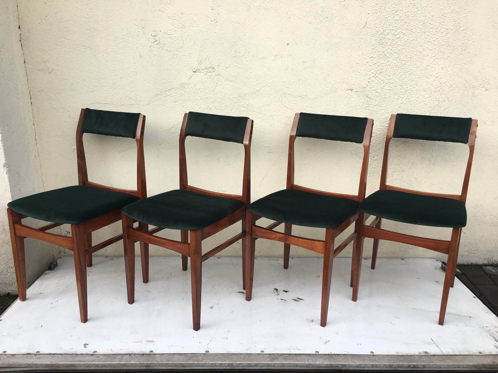 Polish Dining Chairs from Olsztyńskie Fabryki Mebli, 1960s, Set of 4