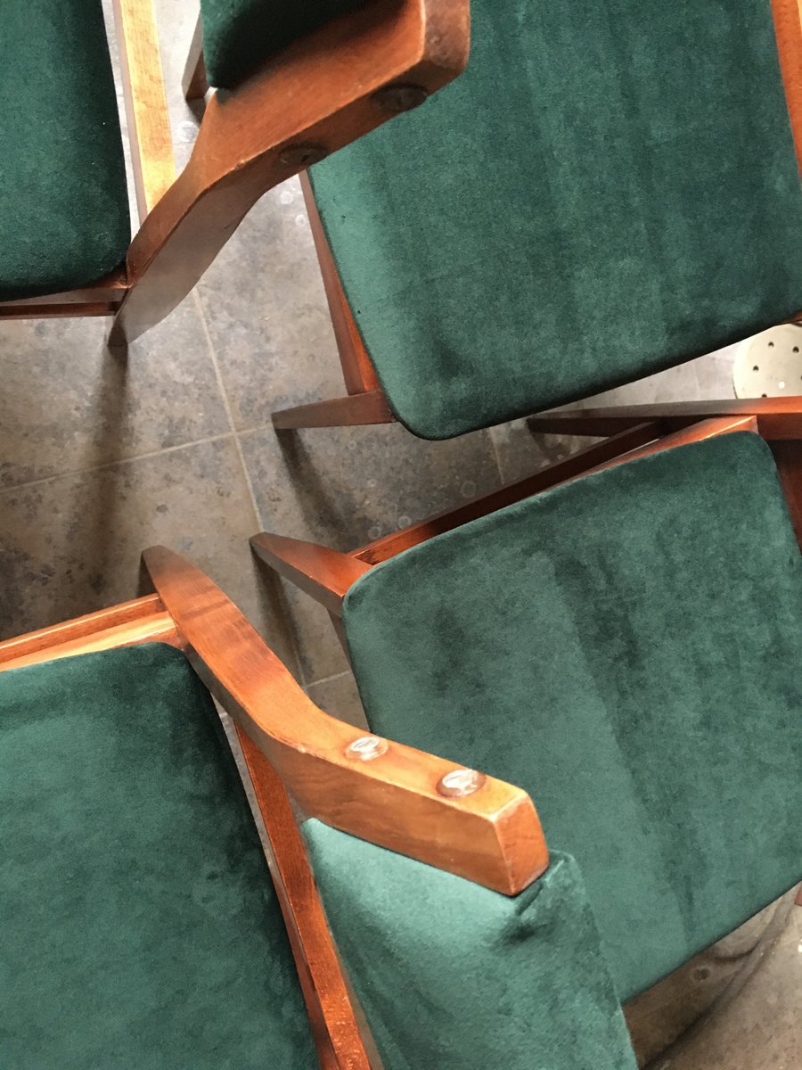 Polish Dining Chairs from Olsztyńskie Fabryki Mebli, 1960s, Set of 4