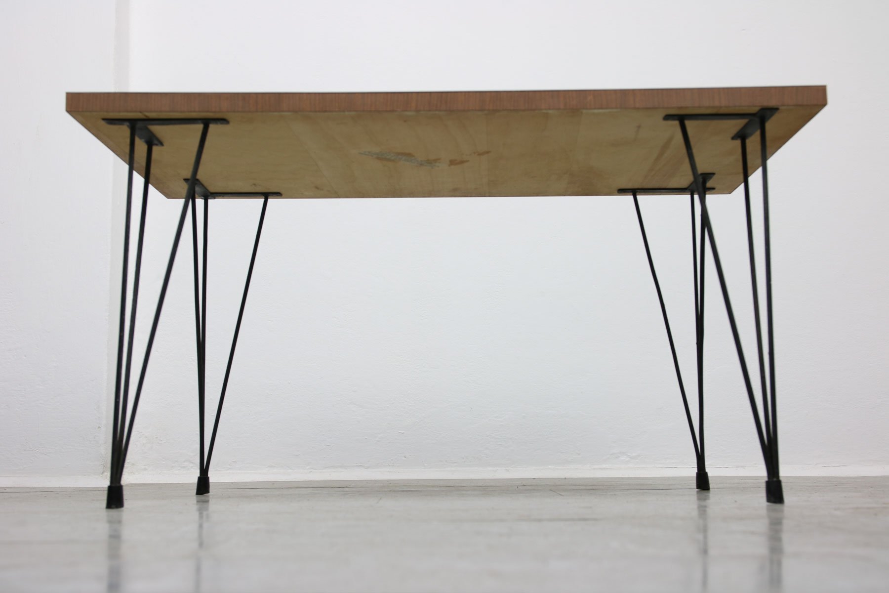 Floor Lamp & Coffee Table Set, 1950s, Set of 2 for sale at Pamono