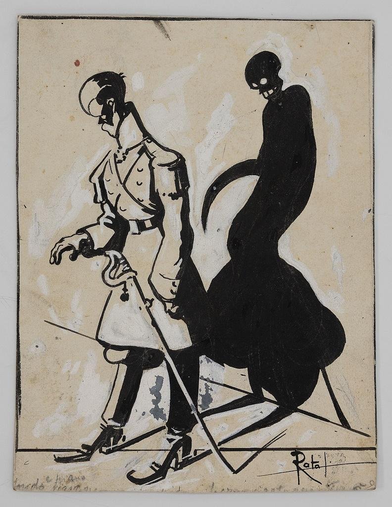 Gabriele Galantara The Shadow Artwork Frühes 20. Jahrhundert bei