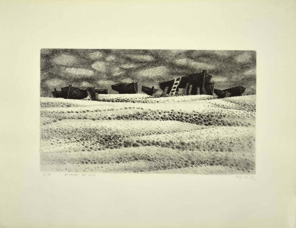 Maurice Chot Plassot, South Shore, Etching, 1929 for sale at Pamono