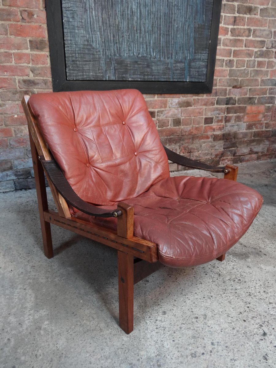 leather sling armchair