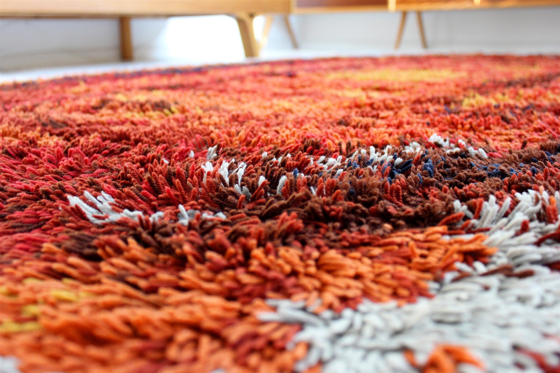 Long Pile Rug from Welur Kietrz, 1970s for sale at Pamono