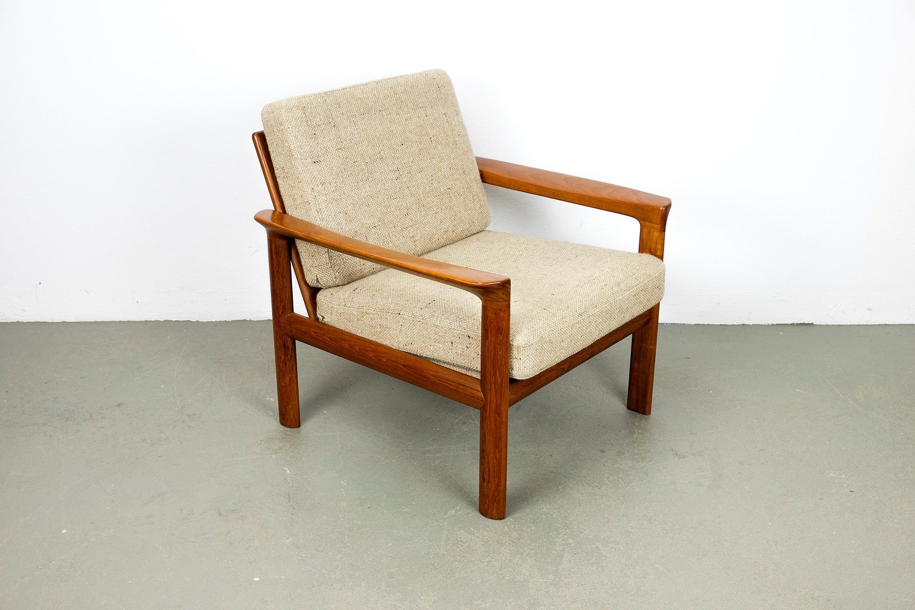 Teak Lounge Chair By Sven Ellekaer For Komfort Teak Lounge Chair By Sven Ellekaer For Komfort