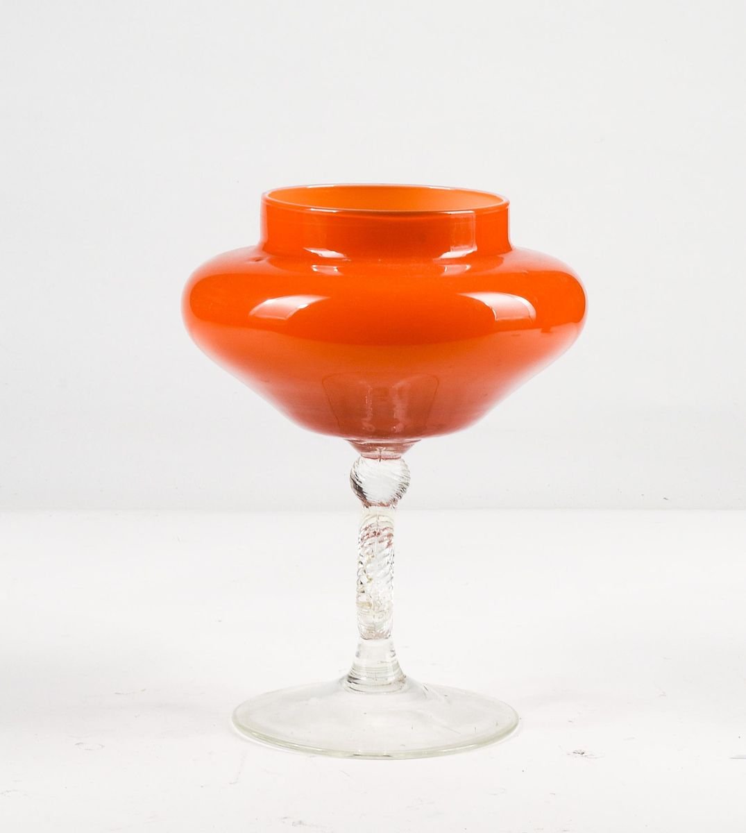 Orange Murano Glass Vase, 1950s for sale at Pamono