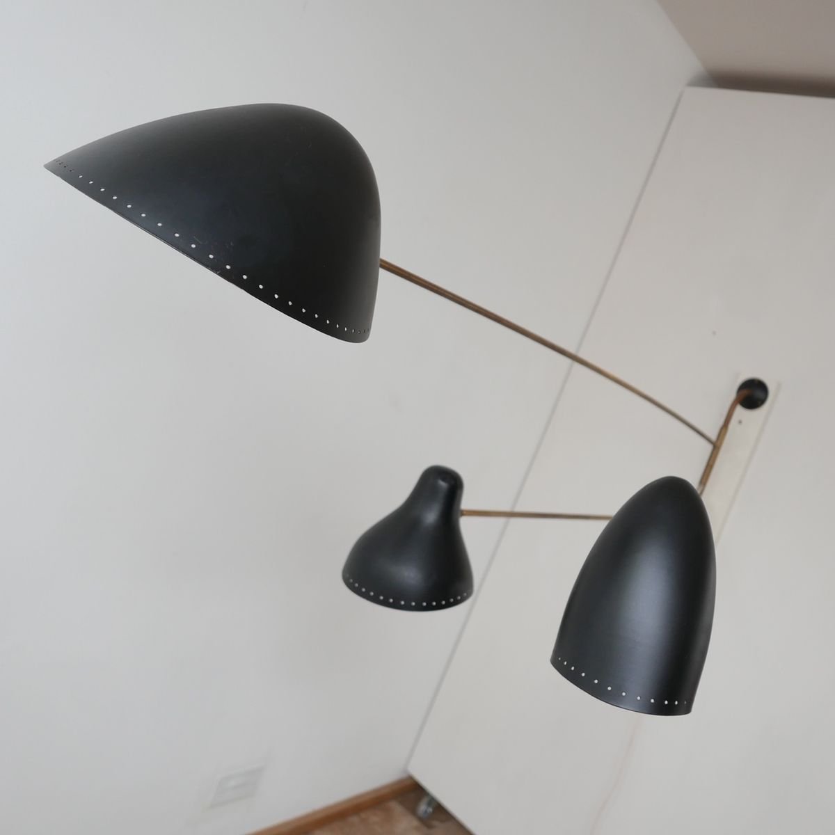 large mid century serge mouille style swing arm wall lamp for sale at pamono