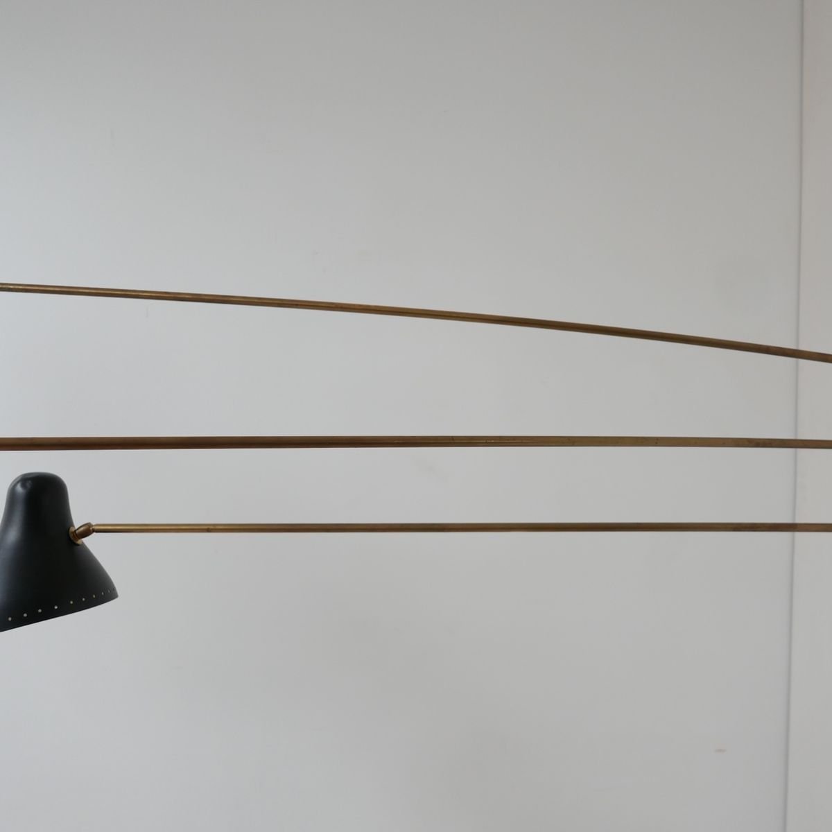 large mid century serge mouille style swing arm wall lamp for sale at pamono