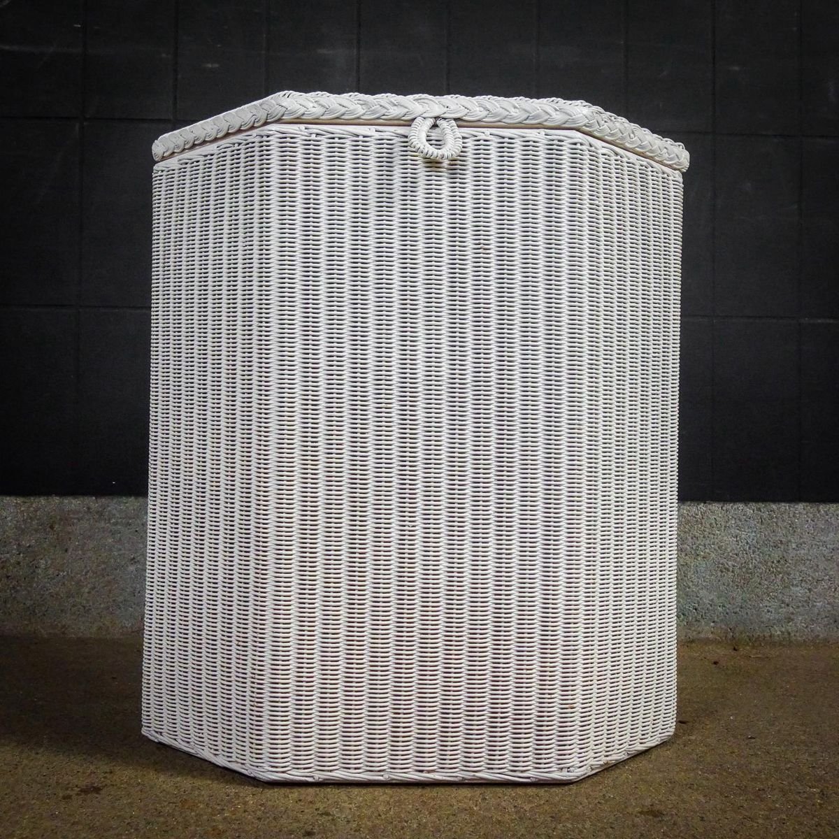 Vintage Lloyd Loom Laundry Basket, 1930s for sale at Pamono