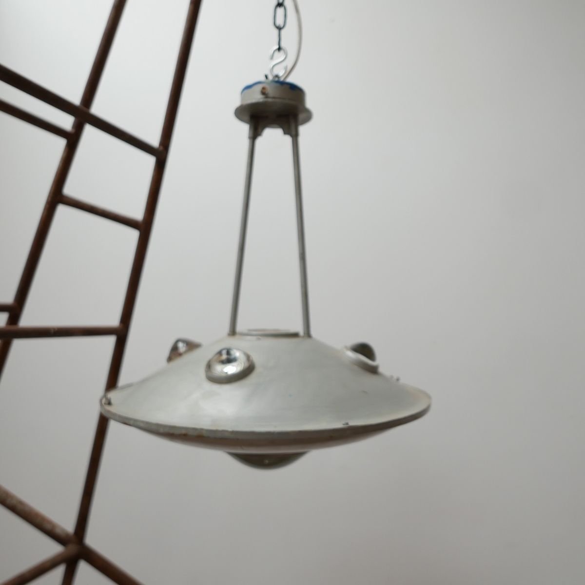Vintage Industrial Flying Saucer Pendant Lamp for sale at Pamono