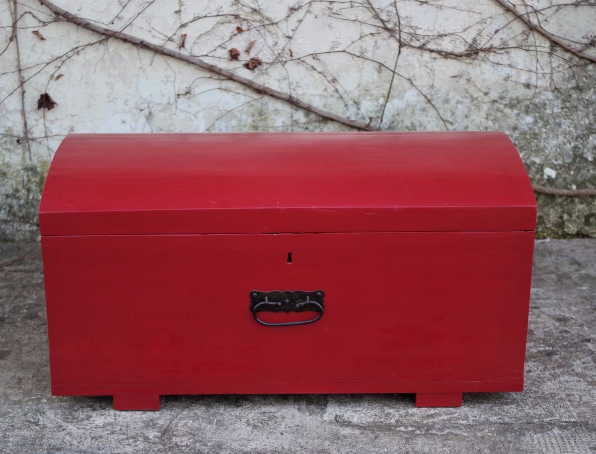 Repainted Red Chest, 1960s for sale at Pamono