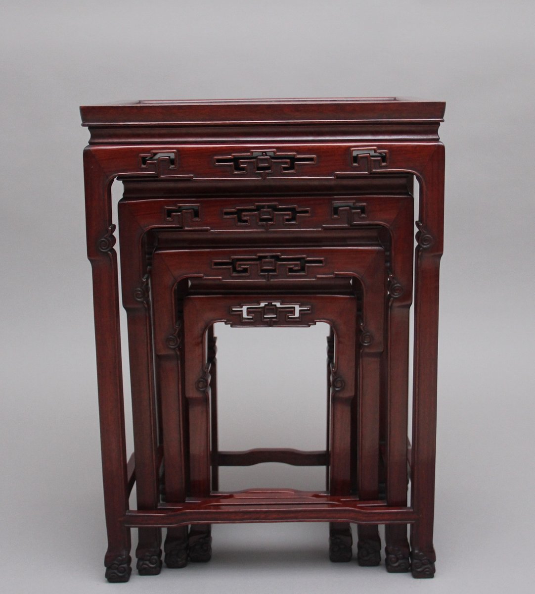Antique Chinese Nesting Tables, Early 1900s, Set of 4 for sale at Pamono