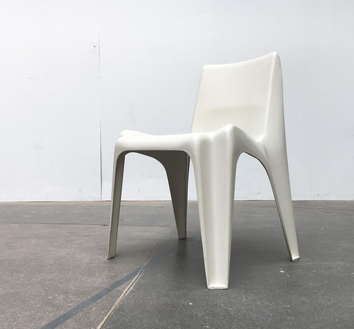 MidCentury German Stackable Dining Chairs by Helmut Bätzner for