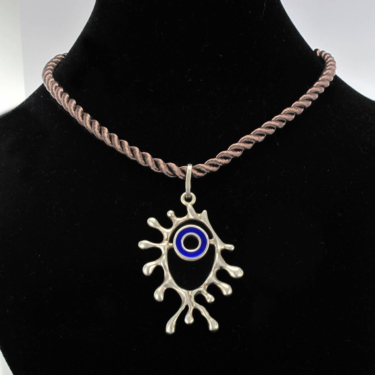 Enamel Silver Pendant, 1970s for sale at Pamono