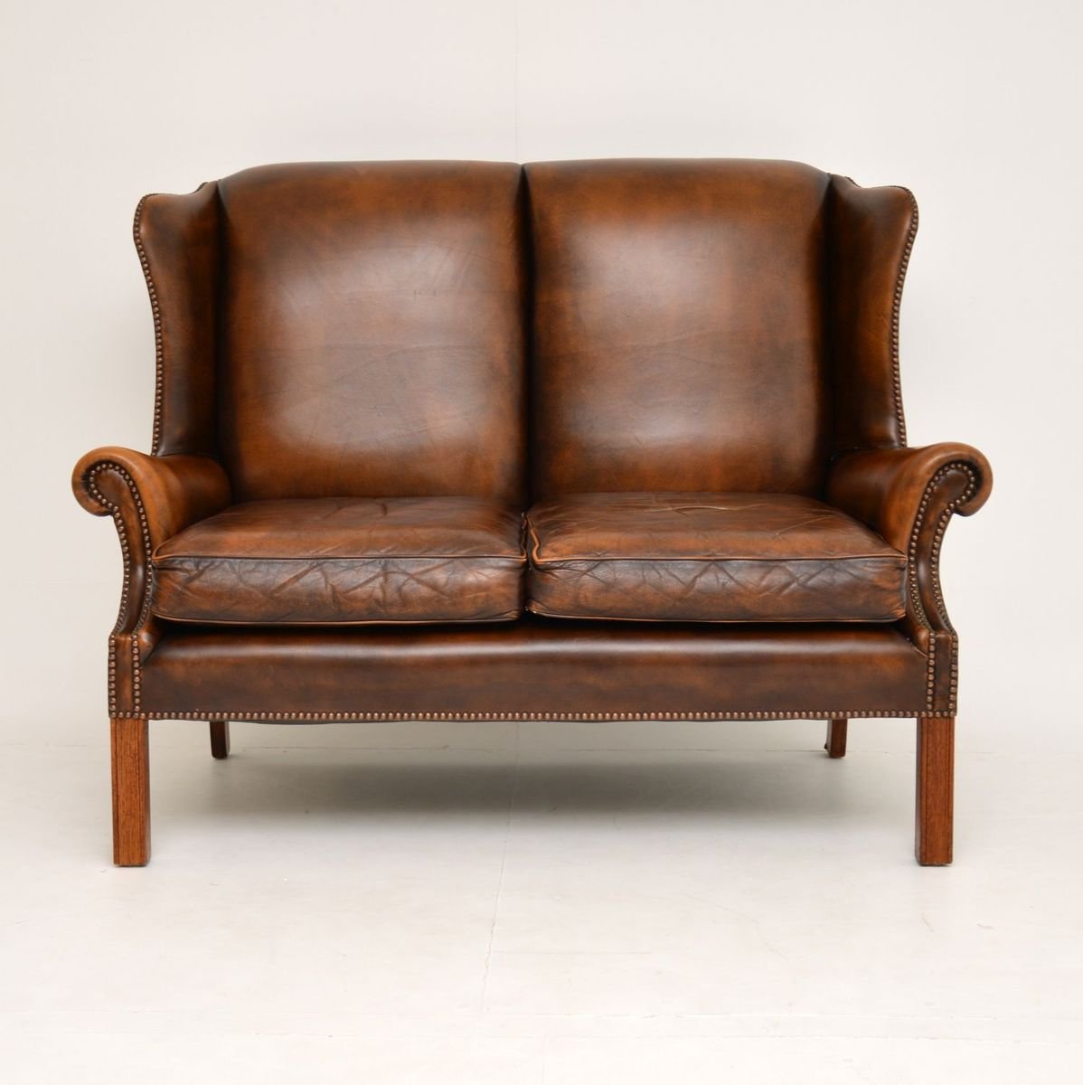 vintage wingback sofa