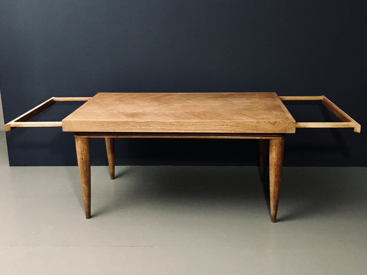 Vintage French Oak Dining Table for sale at Pamono