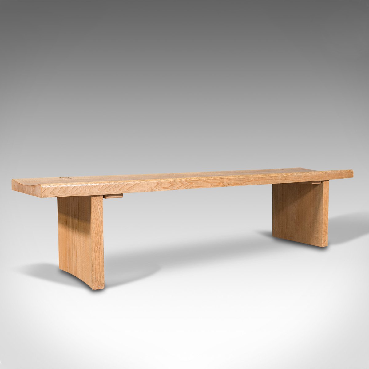 Large English Oak Museum Bench