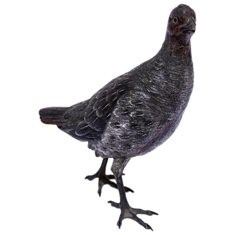 PERCHÉ OISEAU DE Proie Bronze Statue Sculpture Ornithology Aigle Faucon
