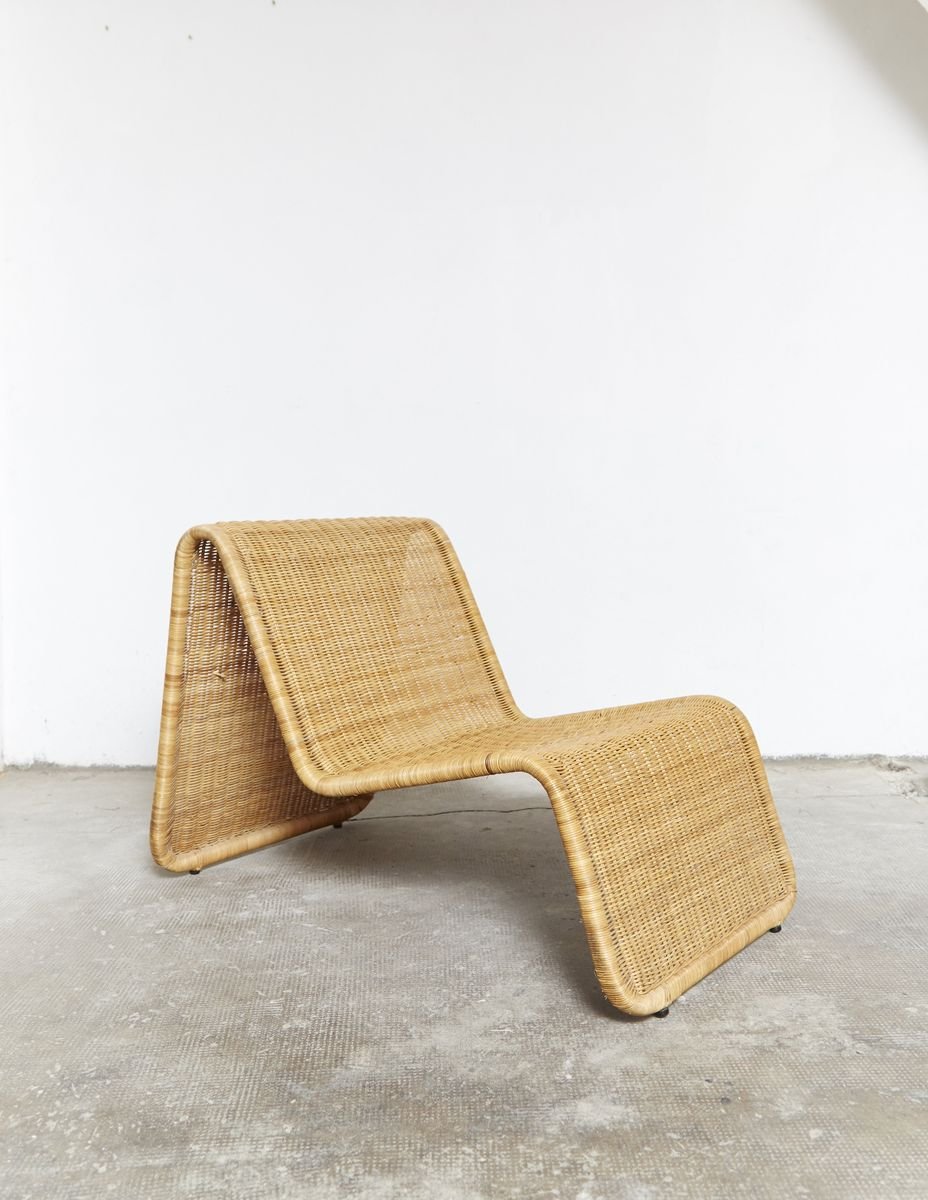 Vintage Rattan Lounge Chair from IKEA for sale at Pamono