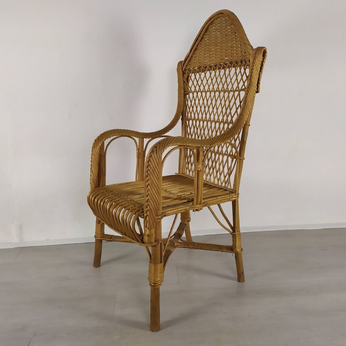 Vintage Rattan Chair for sale at Pamono