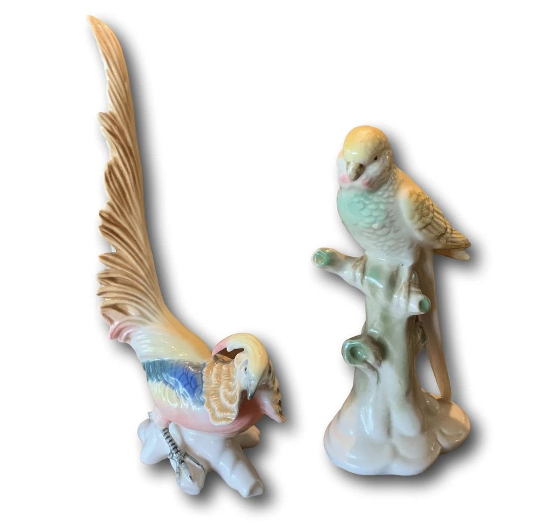 Porcelain Birds, Set of 2 for sale at Pamono