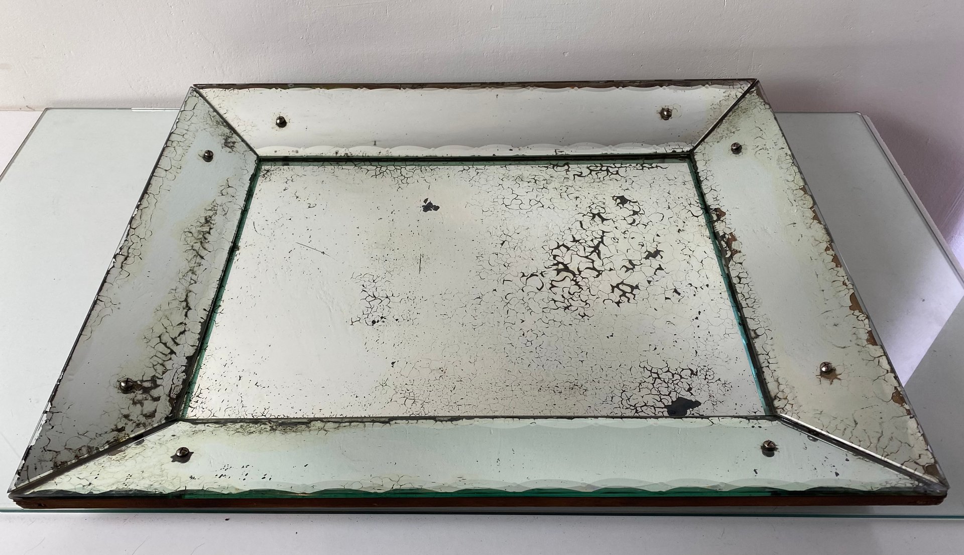 Antique Mercury Glass Mirror, 19th Century for sale at Pamono