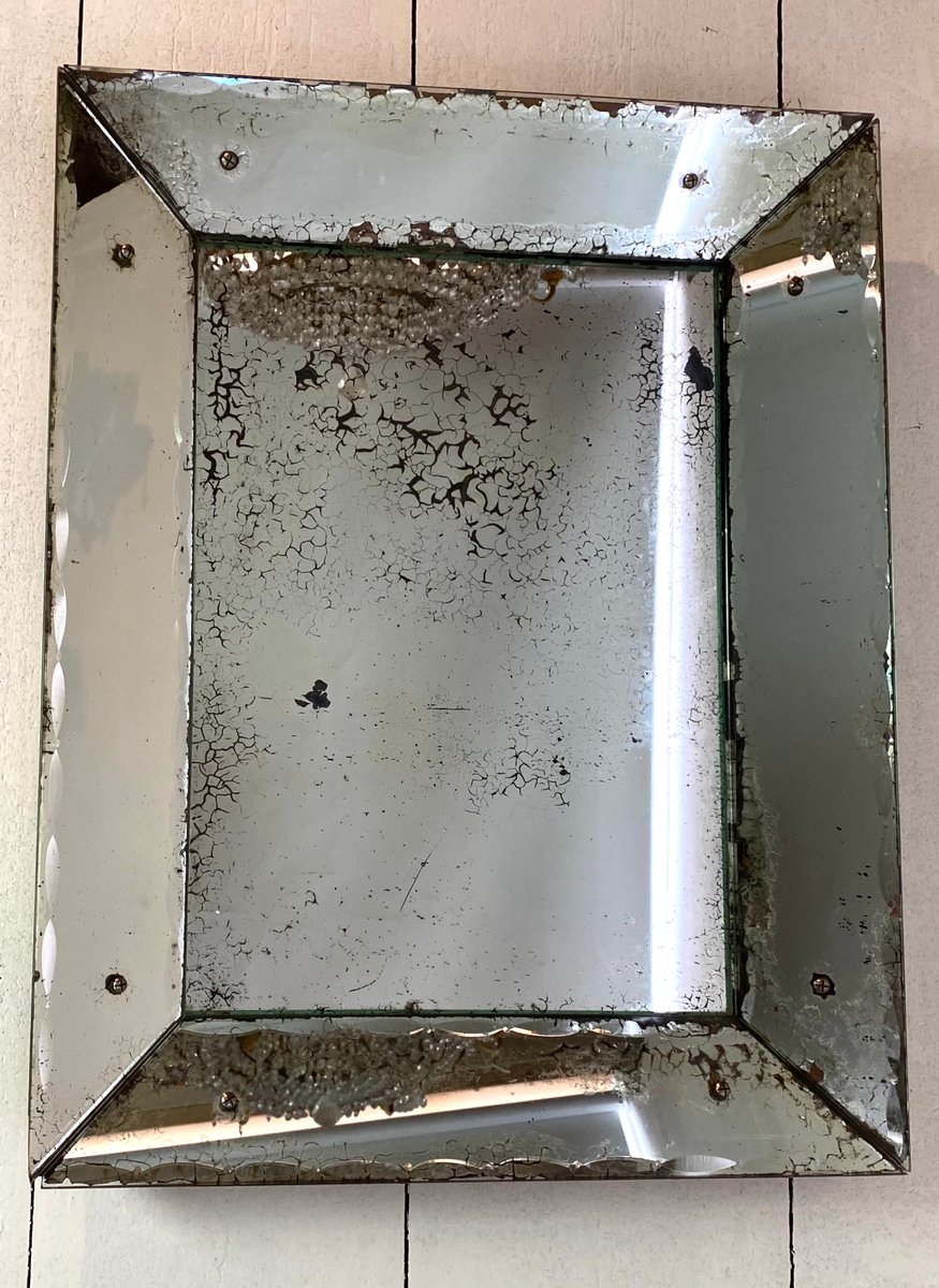 Antique Mercury Glass Mirror, 19th Century for sale at Pamono