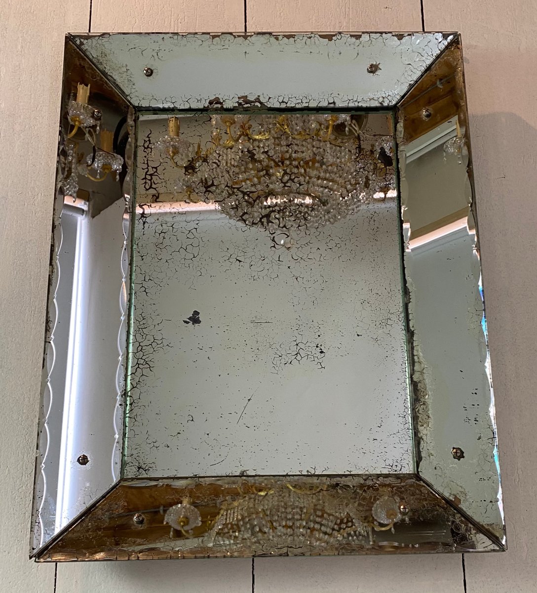 Antique Mercury Glass Mirror, 19th Century for sale at Pamono