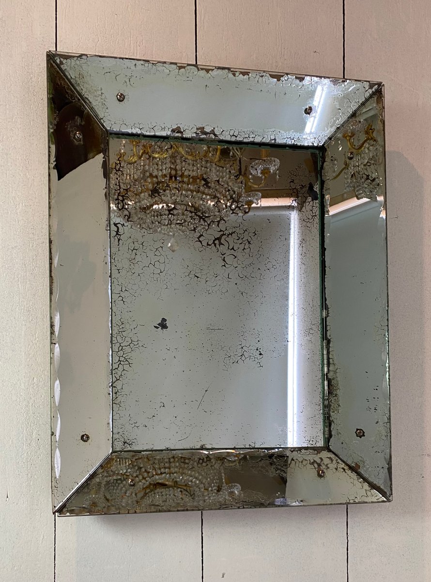 Antique Mercury Glass Mirror, 19th Century for sale at Pamono