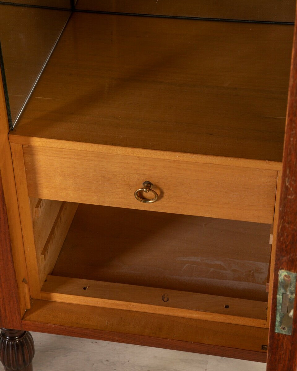 Vintage Schlafzimmerschränke mit Holz Intarsien, 1950er, 2er Set bei