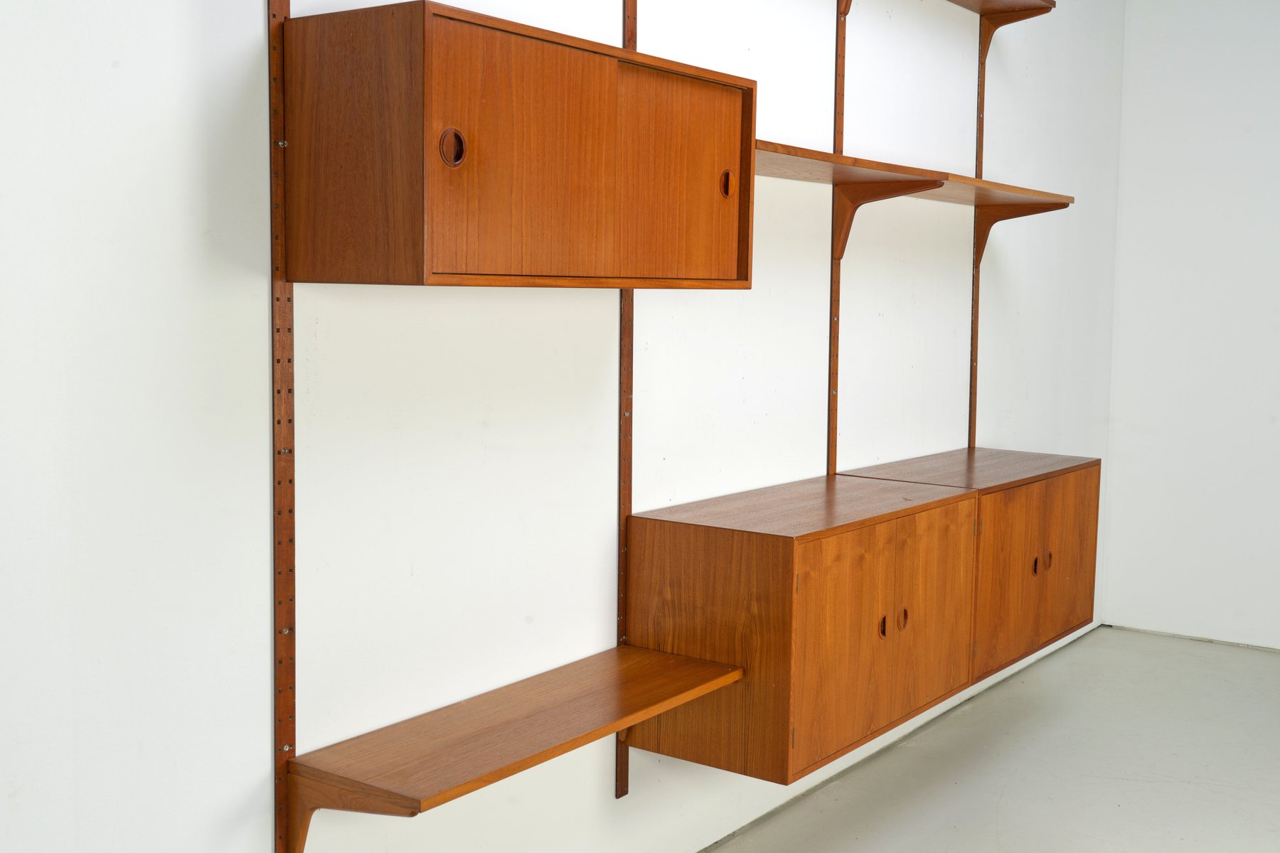 Large Vintage Danish Teak Shelving System from HG Møbler, 1960s for
