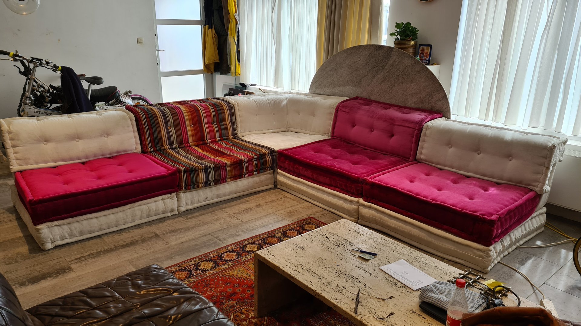 Canapé Mah Jong Sectional de Roche Bobois, Set de 15 en vente sur Pamono
