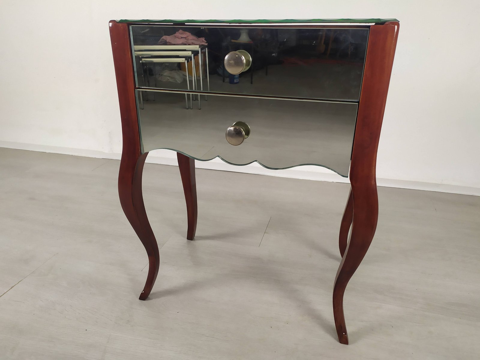 Vintage Mirrored Nightstand for sale at Pamono