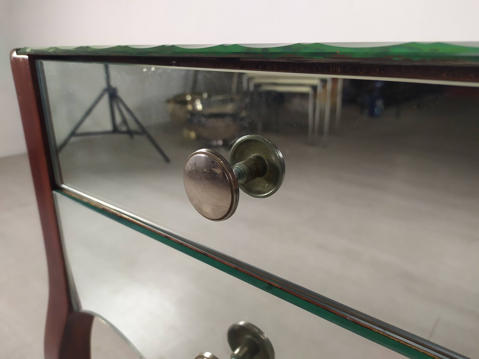Vintage Mirrored Nightstand for sale at Pamono