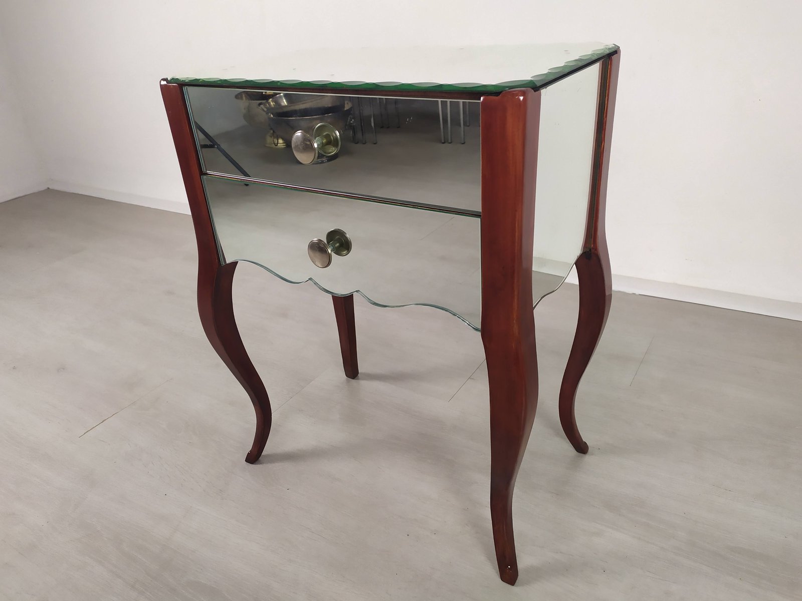 Vintage Mirrored Nightstand for sale at Pamono